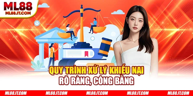 Quy trình xử lý khiếu nại rõ ràng, công bằng