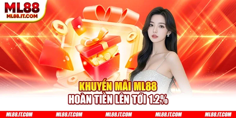 Khuyến mãi ML88 hoàn tiền lên tới 1.2%